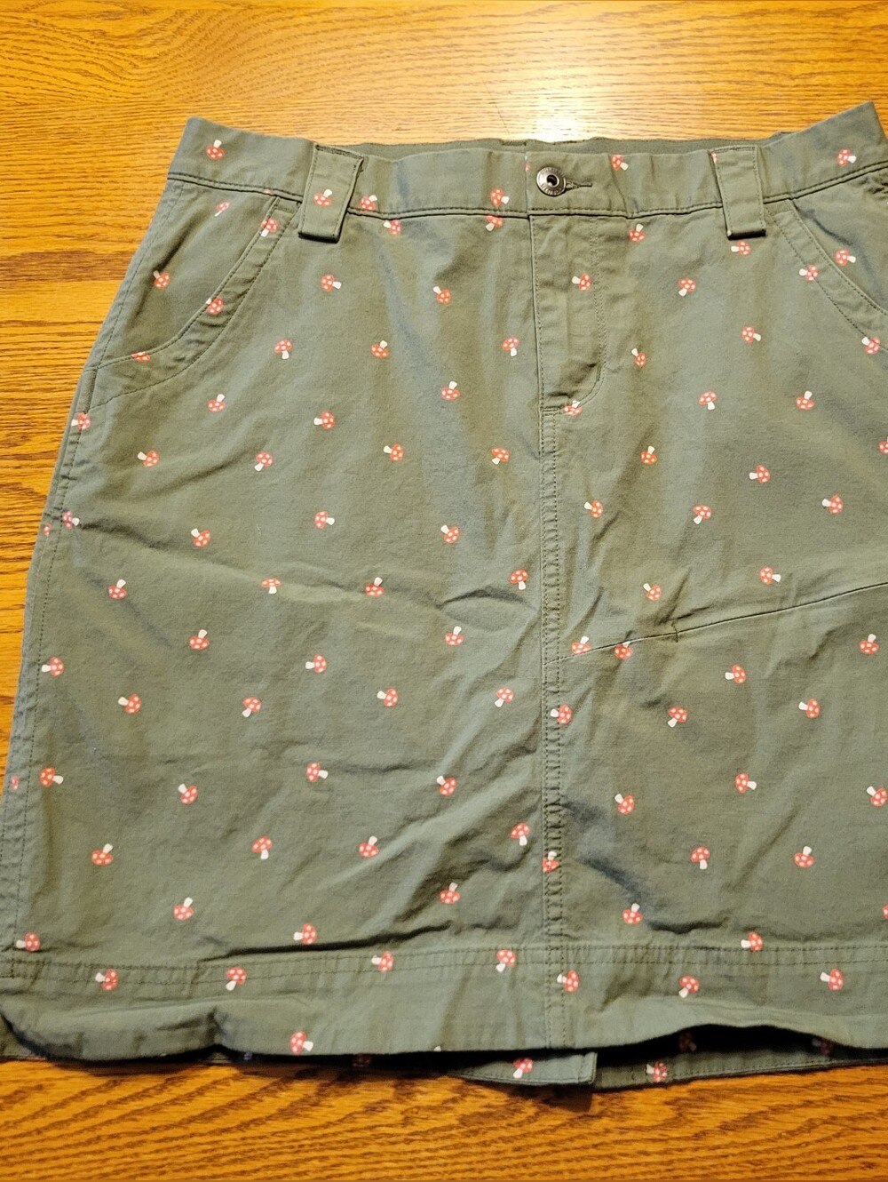 Duluth Trading Co, Green Skirt.
